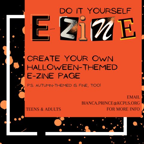 Create a Halloween or Autumn-themed design for an e-zine