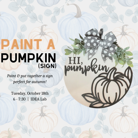 Paint a Pumpkin Sign