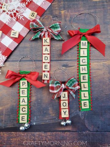 scrabble ornaments