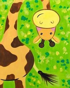 Giraffe painting