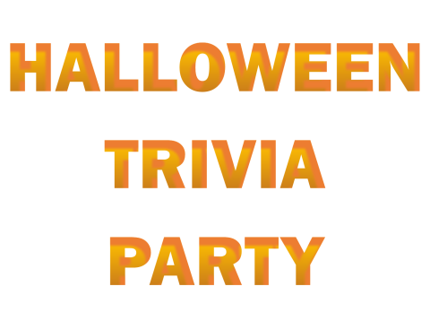 text - Halloween trivia party