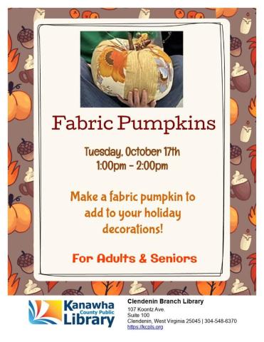 fabric pumpkin