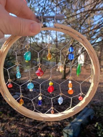 beaded suncatcher