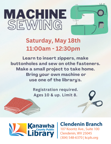 machine sewing flier