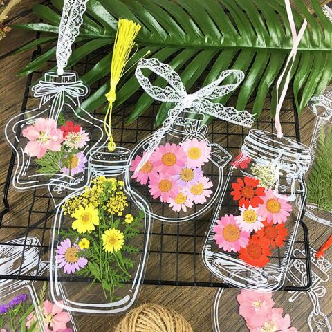 floral jar bookmarks