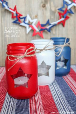 Labor Day Jar Tea-Lights