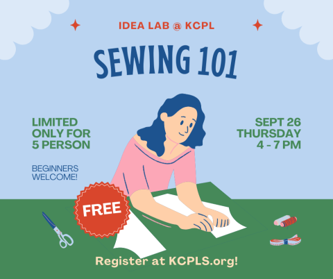 Sewing 101 begins again in the IDEA Lab!