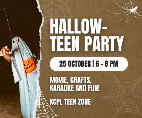 Stop by the Teen Zone for a spooky ol' time at our after hours Halloween party for teens!