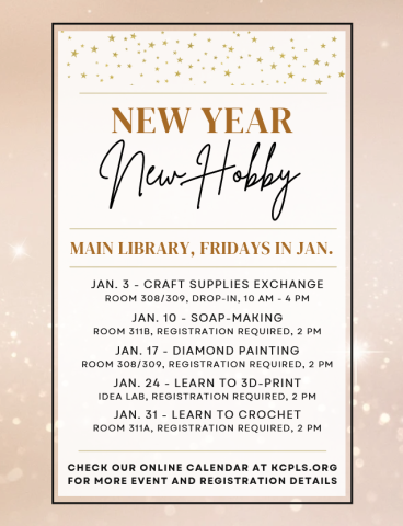 New Year, New Hobby full event flyer