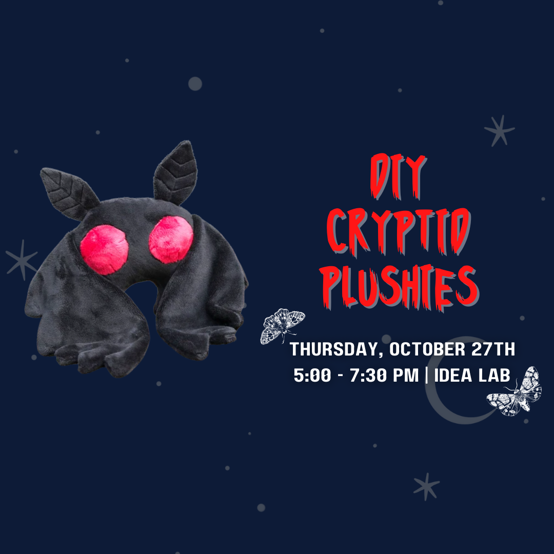 DIY Cryptid Mothman Plushies in the IDEA Lab