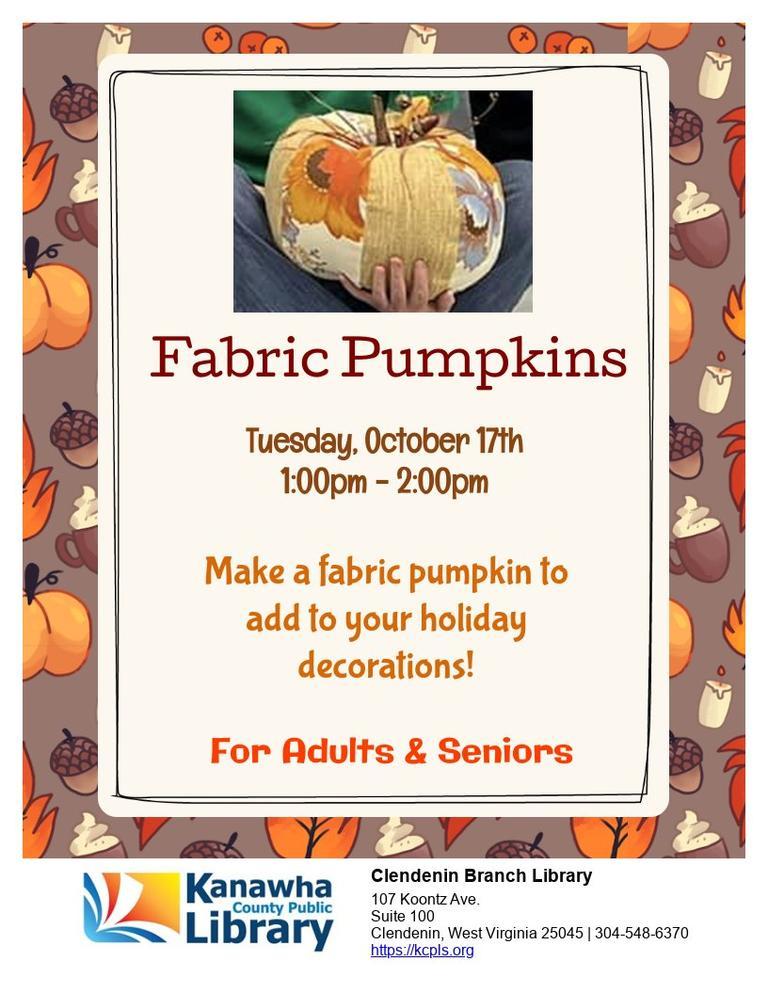 fabric pumpkin