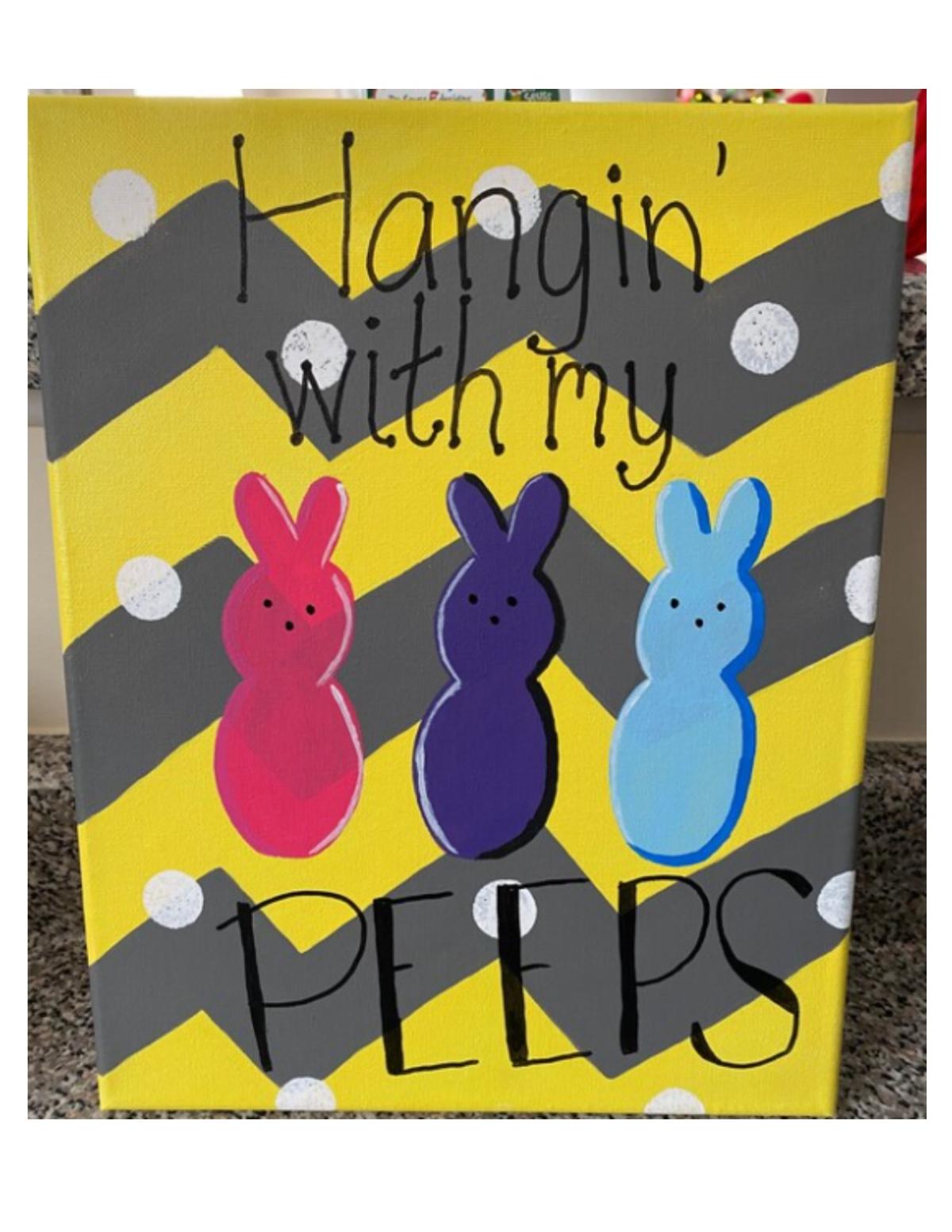 Peeps painting