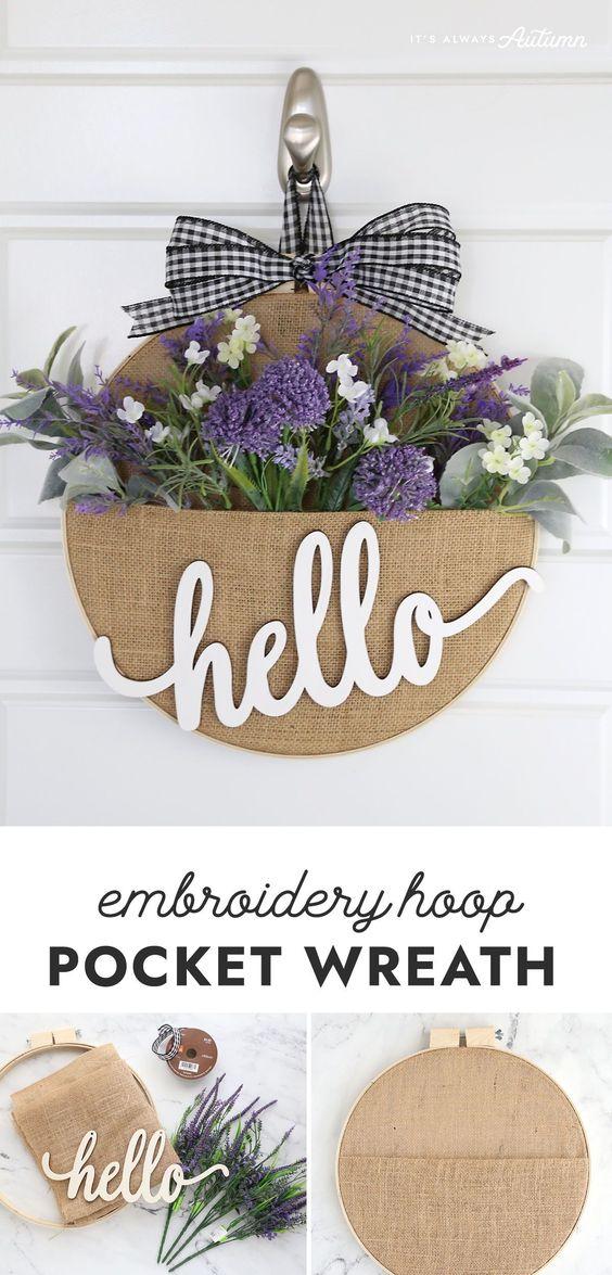 Embroidery Hoop Pocket