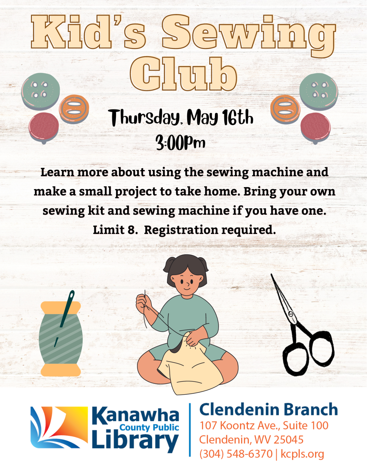 kids sewing club