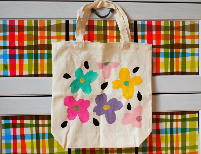 Stenciled Bag