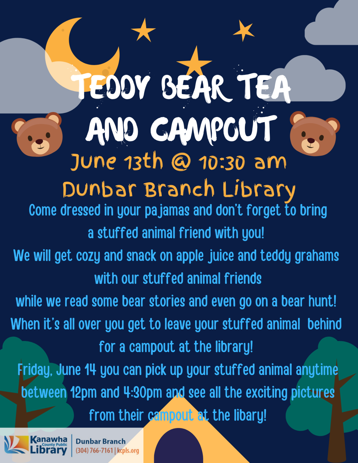 Teddy Bear Tea and Campout