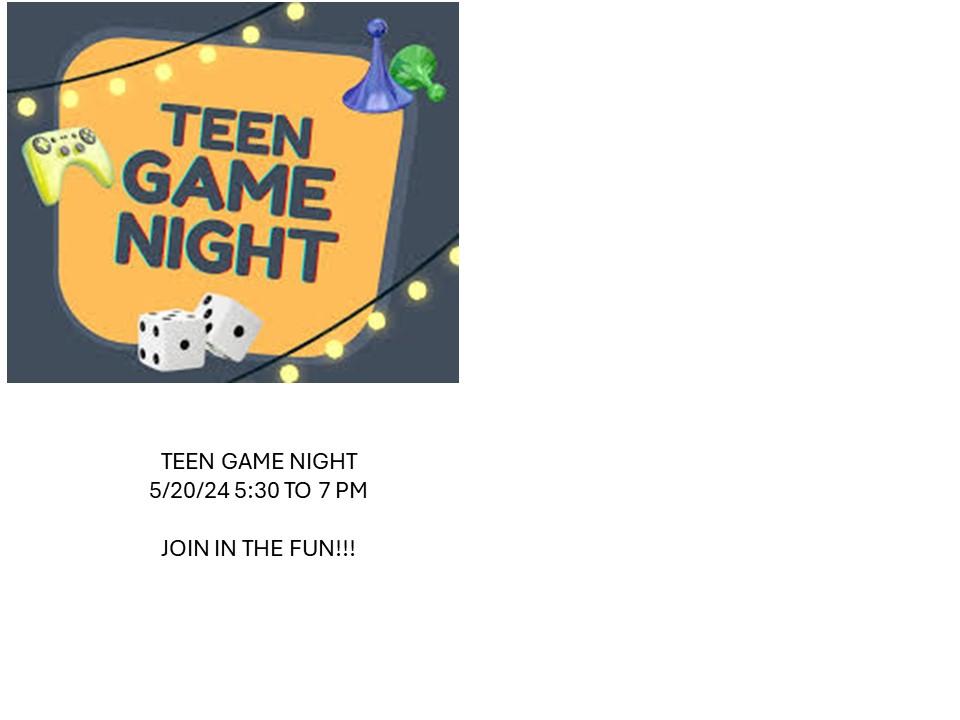 Teen Game Night