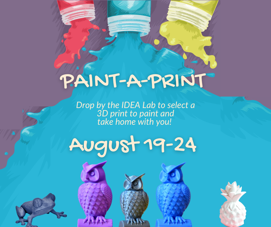 Art and technology come together! Paint a 3D print and let your imagination take over!