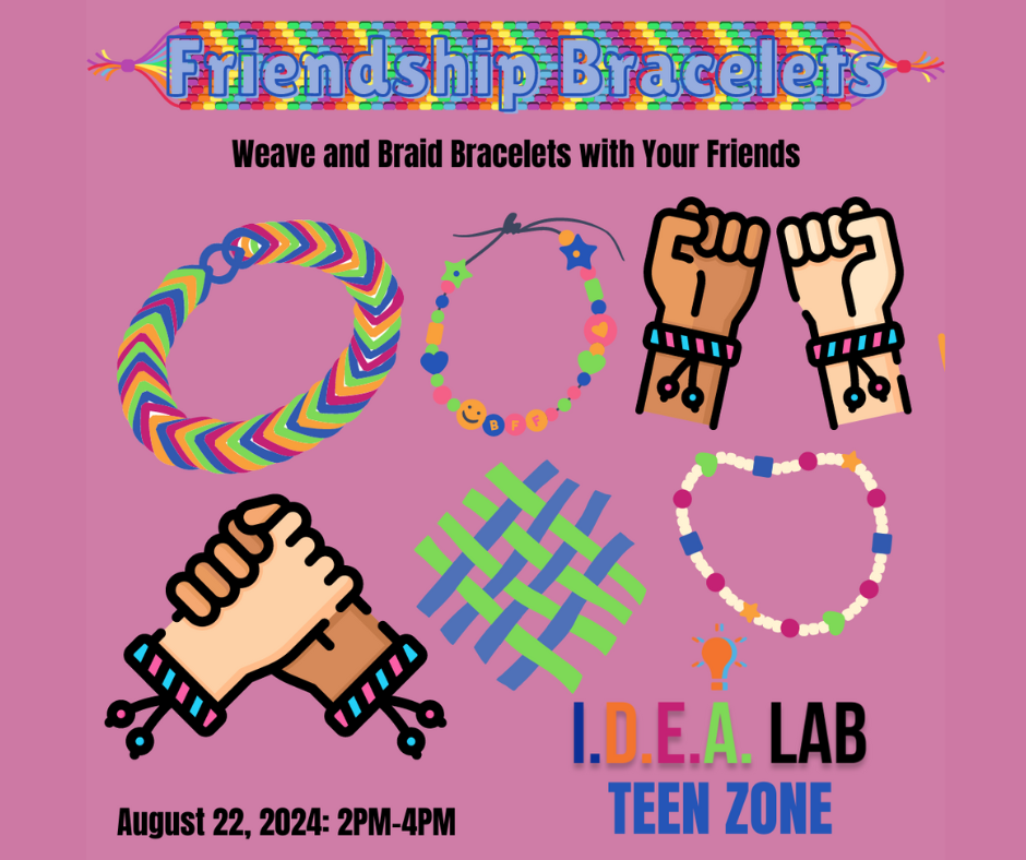 Learn how to make old school friendship bracelets in the IDEA Lab!