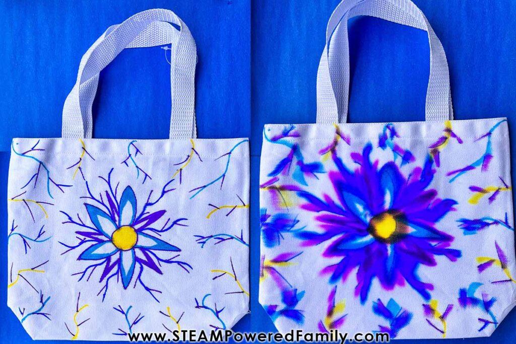 DIY Tote tie-dye